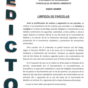 Limpieza y desbroce de parcelas